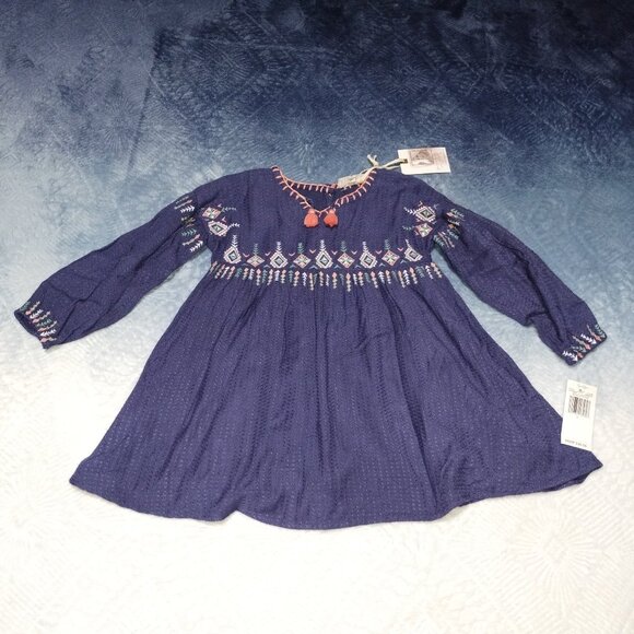 Girl's Jessica Simpson Crown Blue Lined Dress Size Girls 4. NWT-$36.50. - Picture 1 of 7